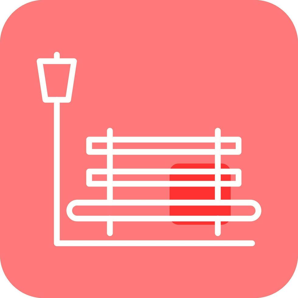 Relaxation Bench Vector Icon