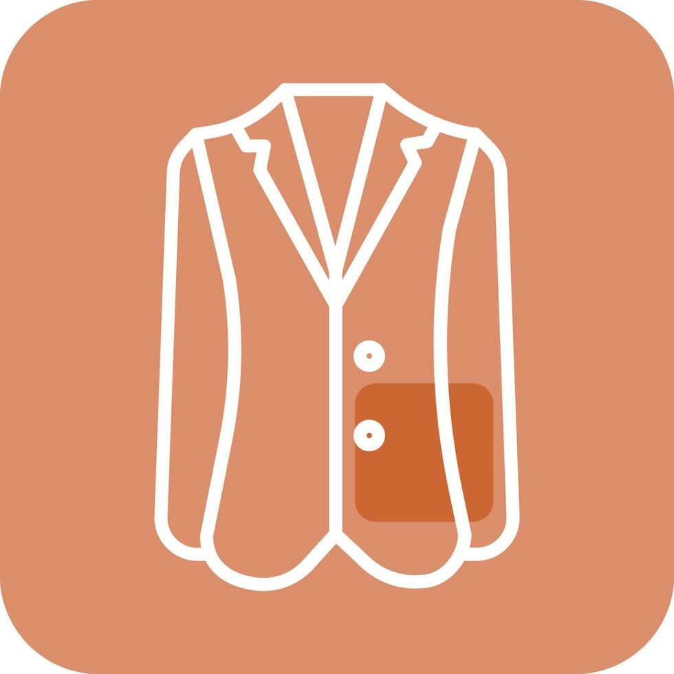 icono de vector de traje