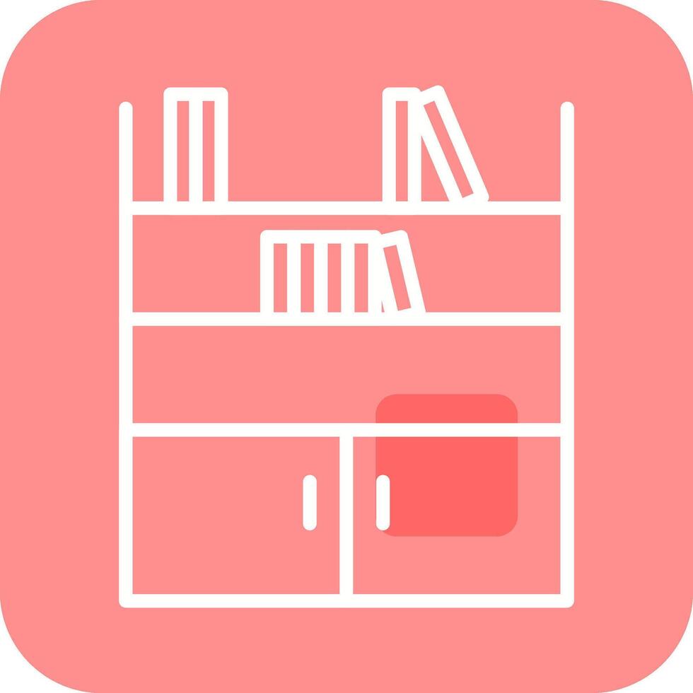 Book Shelf Vector Icon