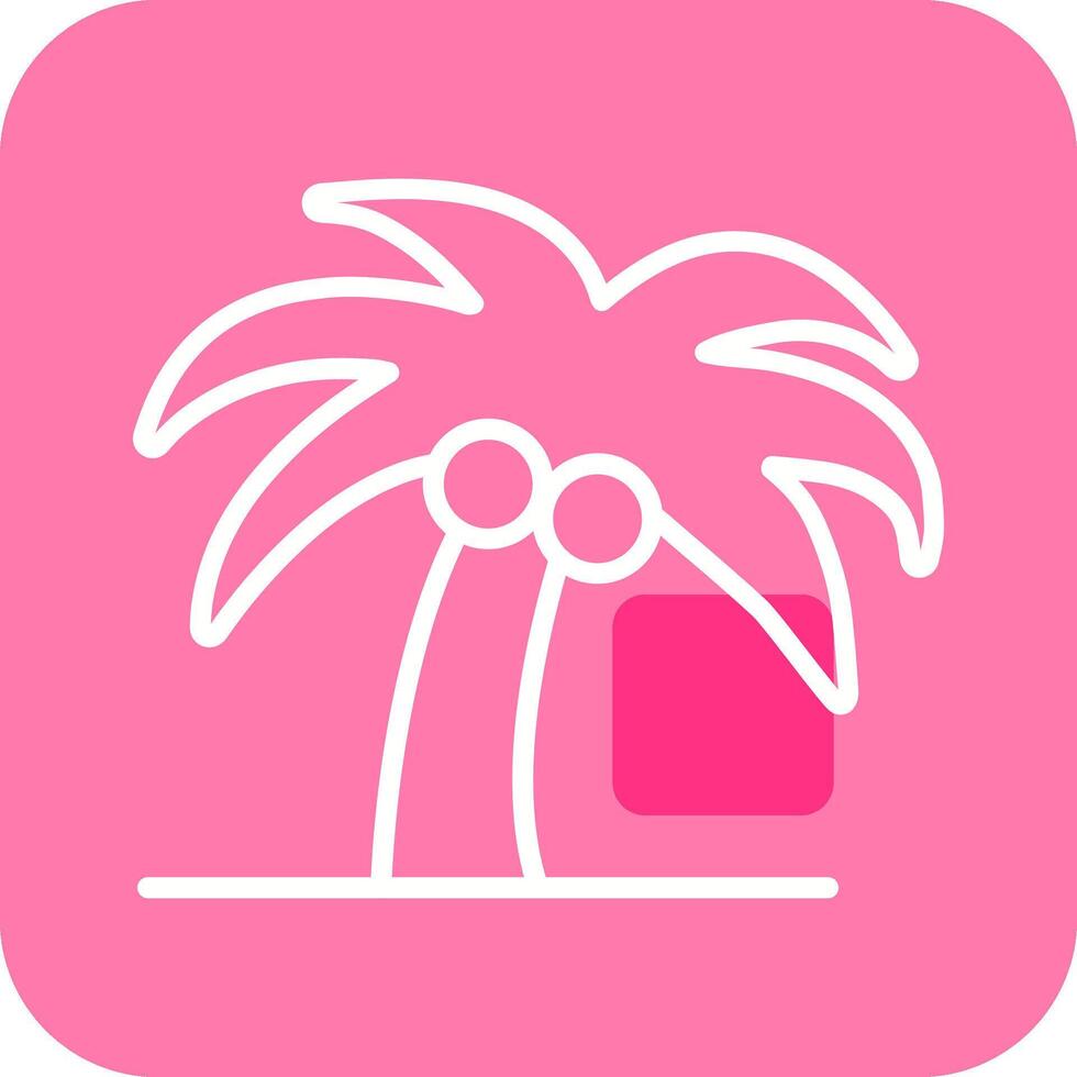 Coconut Tree Vector Icon