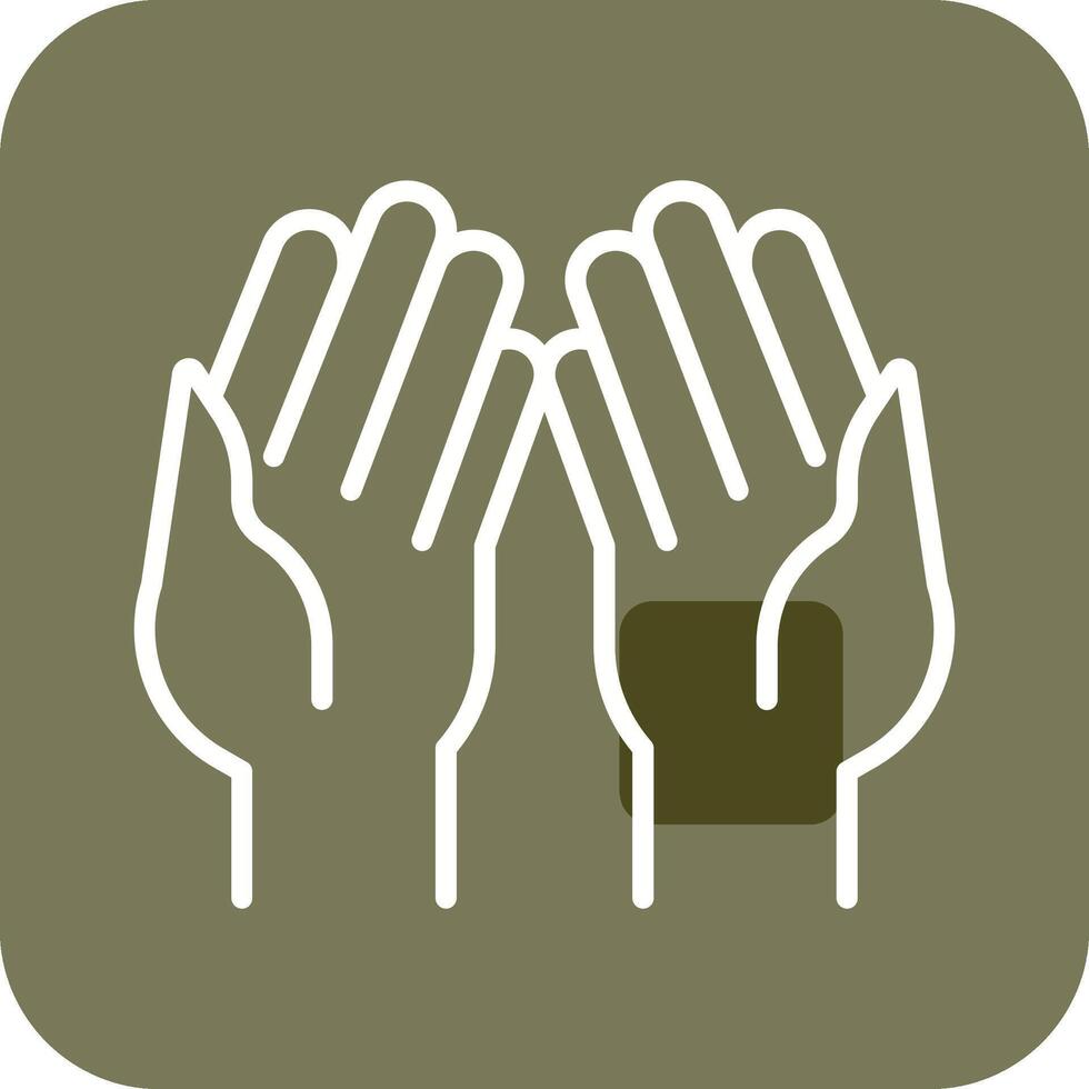 Praying Hands Vector Icon