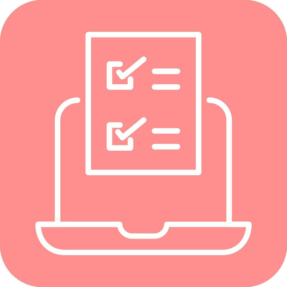 Online Test Vector Icon