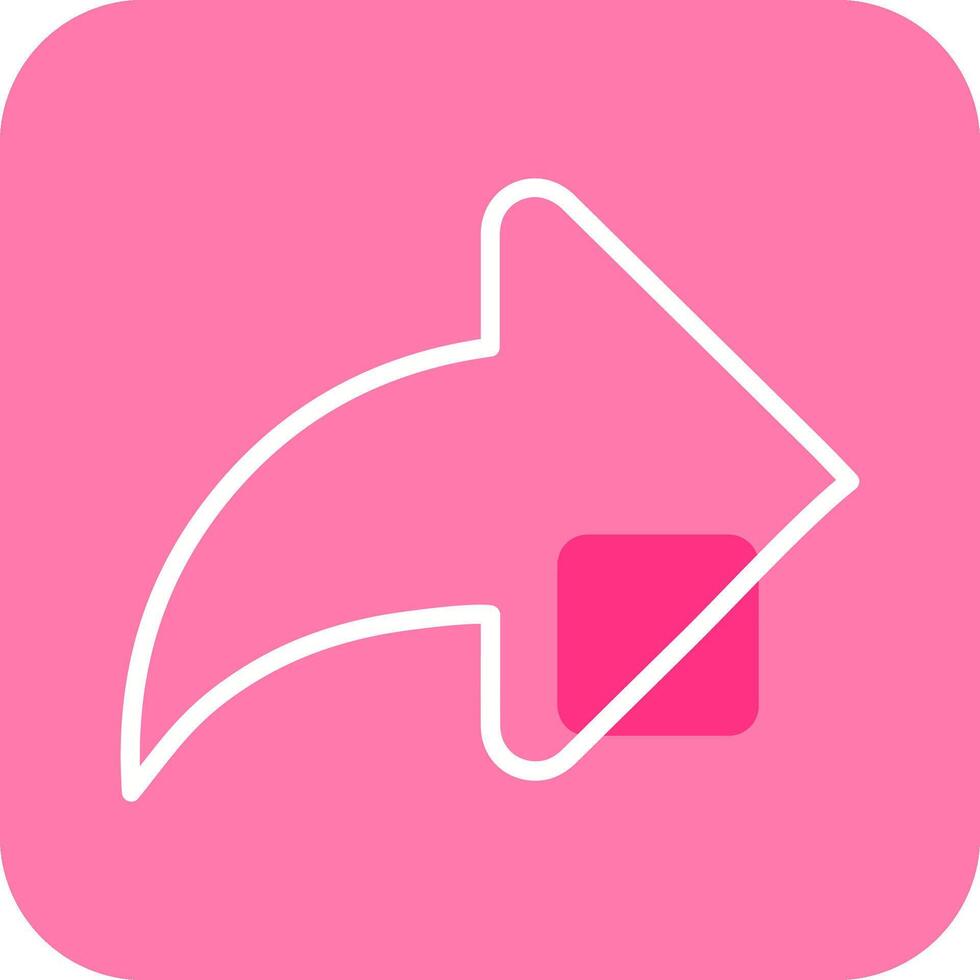 Right Back Arrow Vector Icon