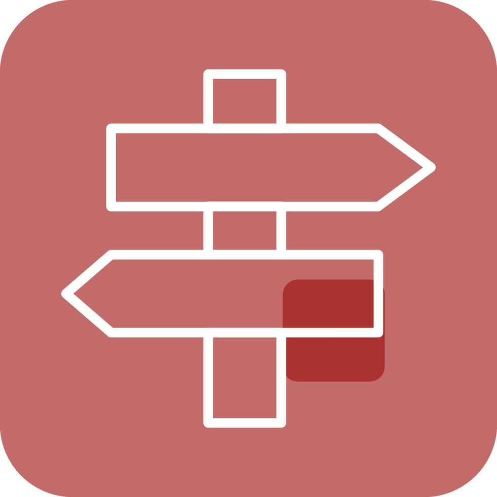 Signpost Vector Icon