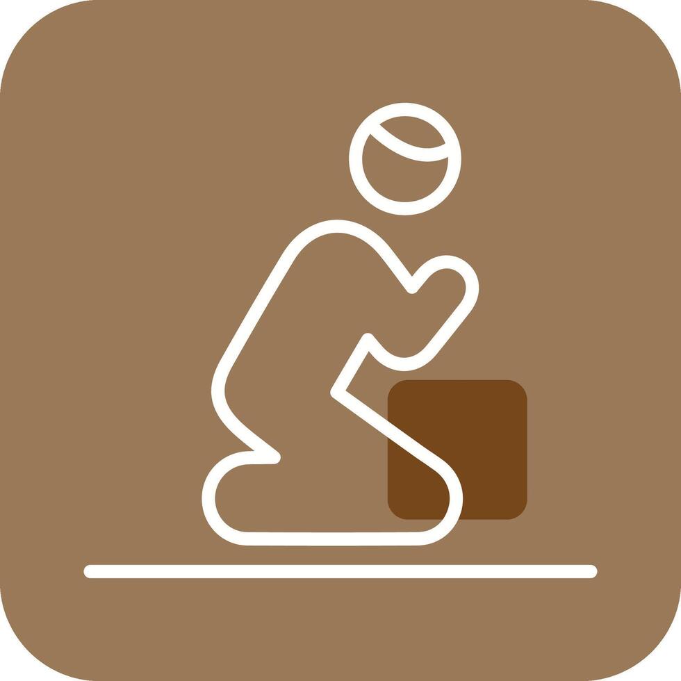 Offering Prayer Vector Icon