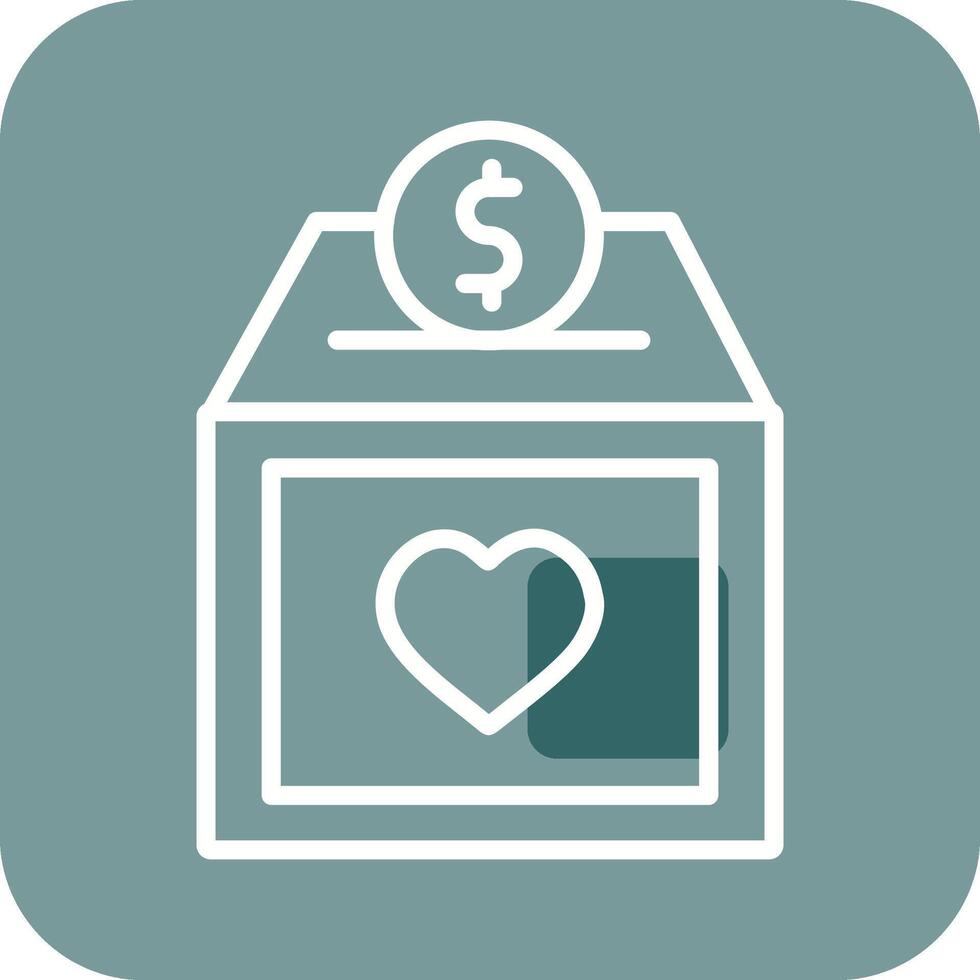 Charity Box Vector Icon