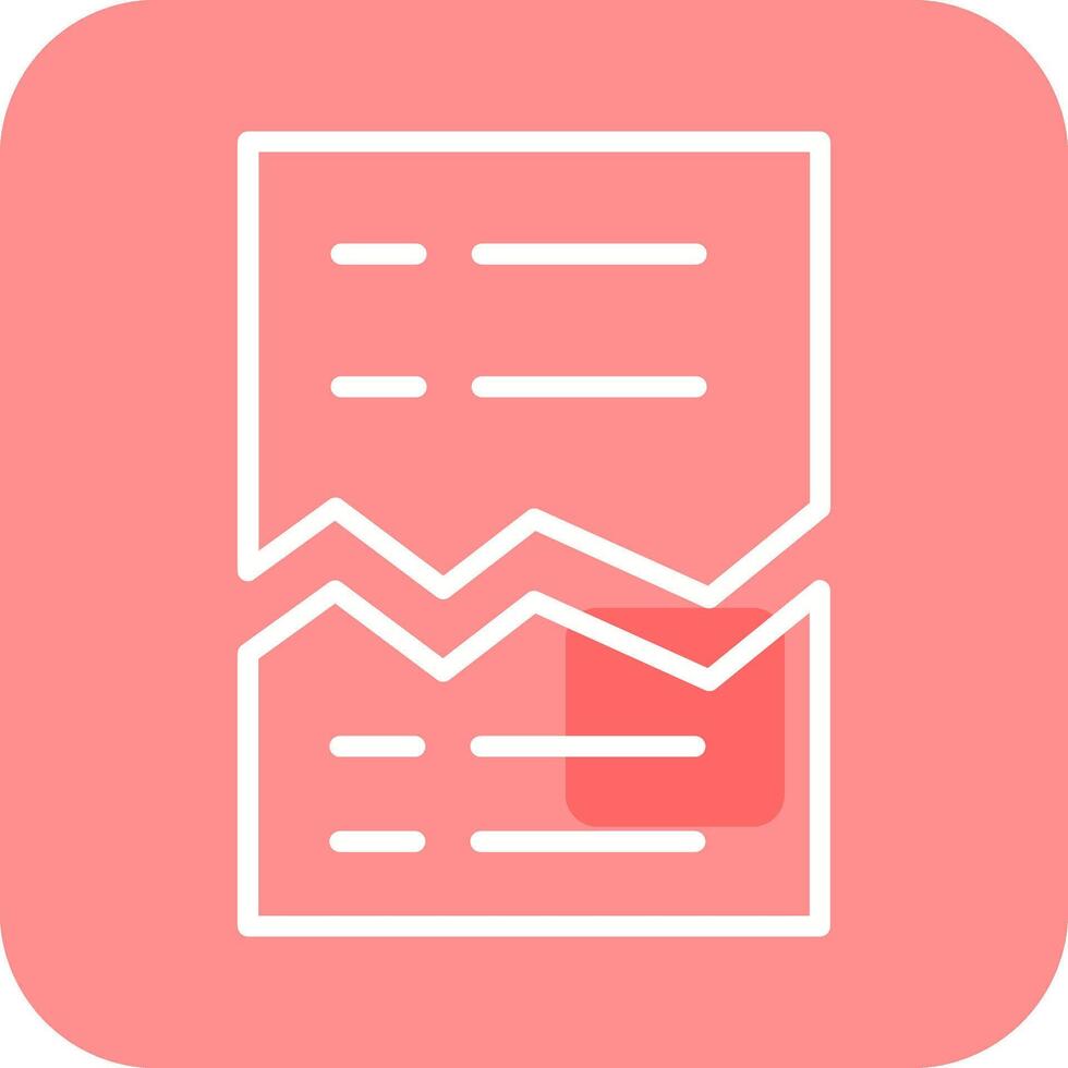 Corrupted List Vector Icon