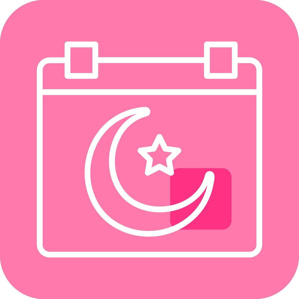 Islamic Calendar Vector Icon