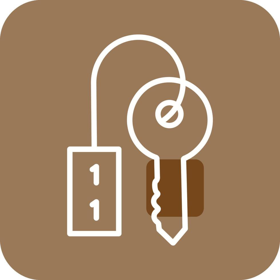 Room Key Vector Icon