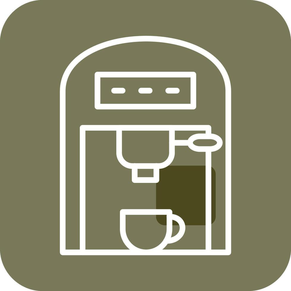 café máquina ii vector icono