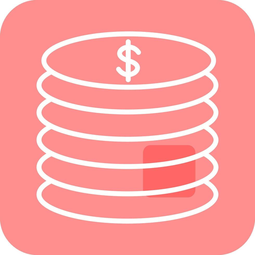 Stack of Coins Vector Icon