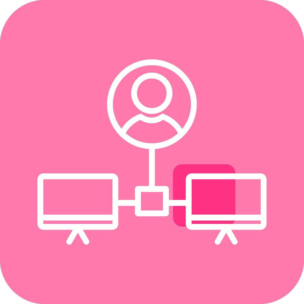 Company Network Vector Icon