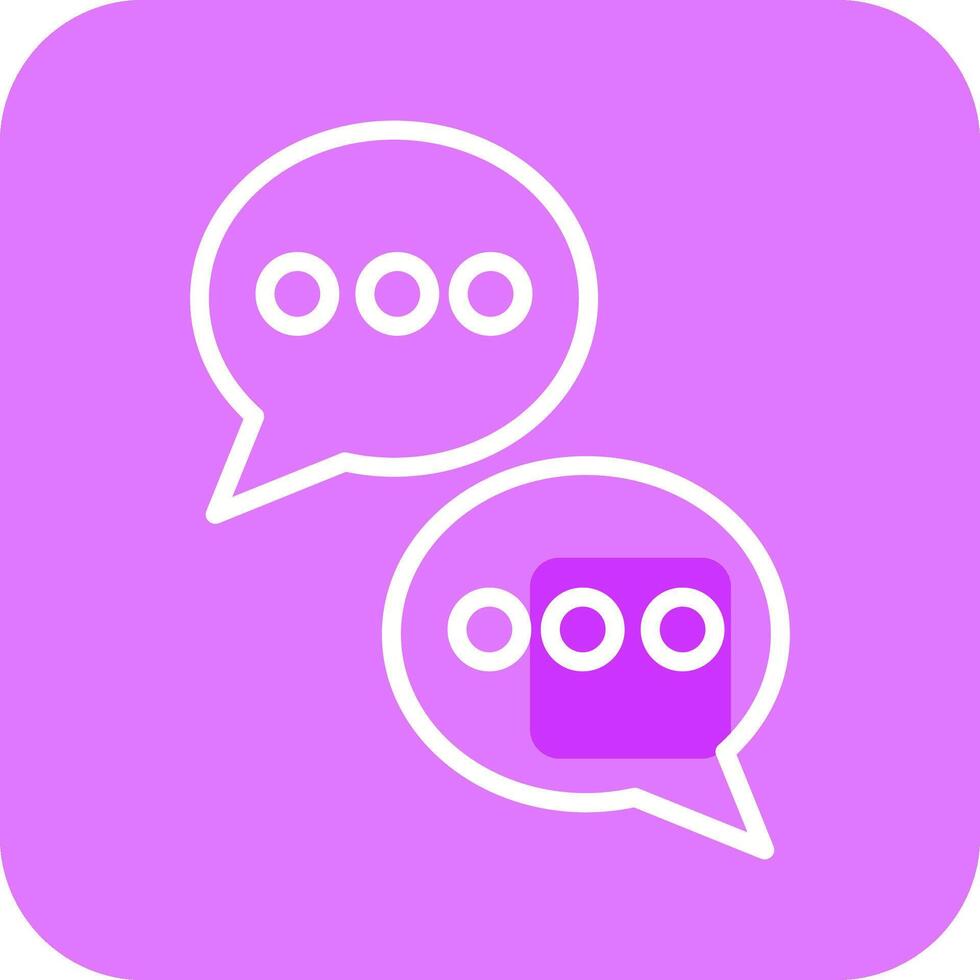 Chat Conversation Vector Icon