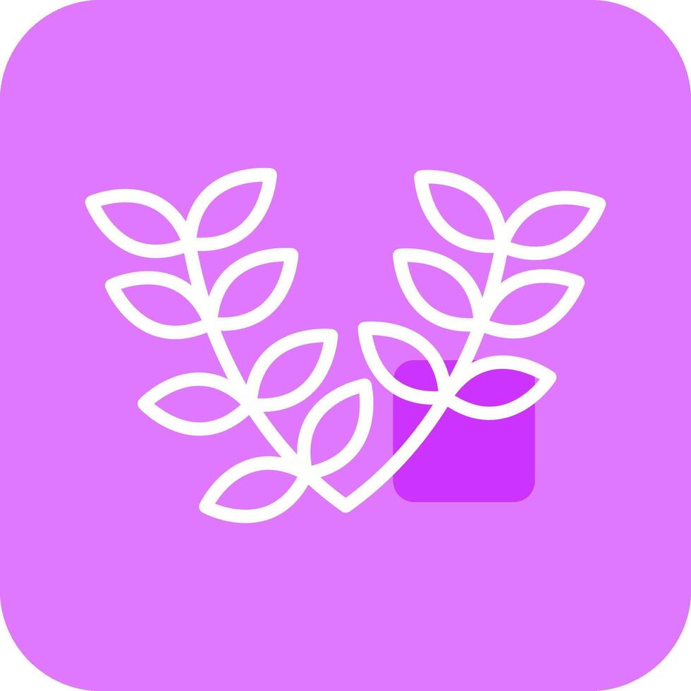 Leaves Wreath Vector Icon