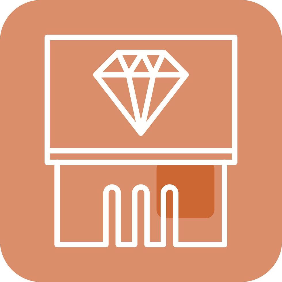 Diamond Exhibit Vector Icon