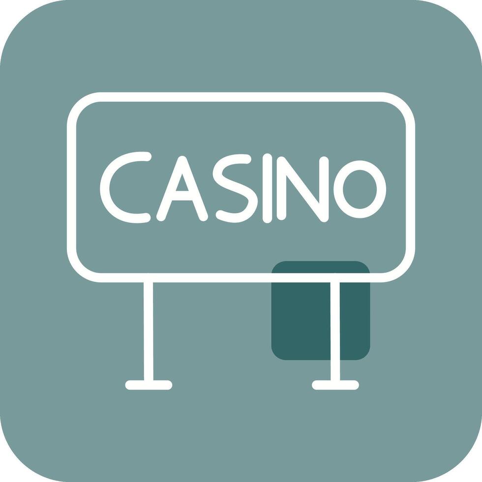 icono de vector de signo de casino