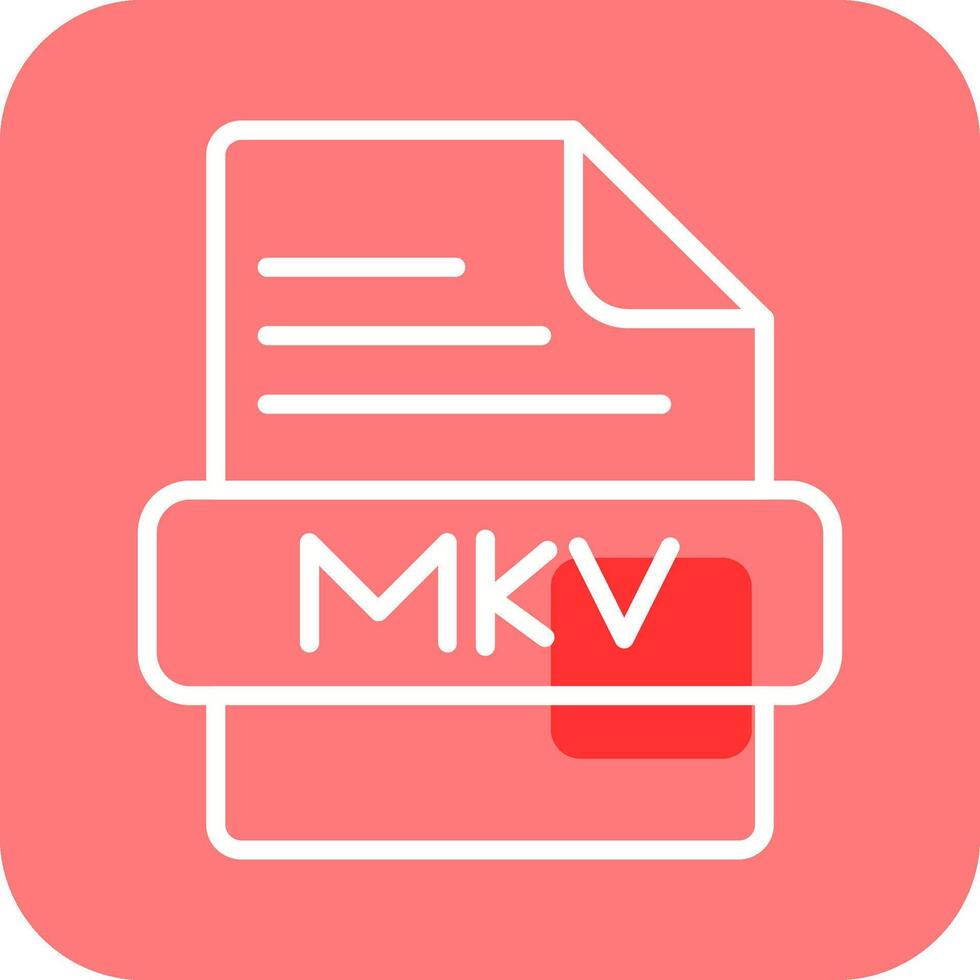 icono de vector mkv