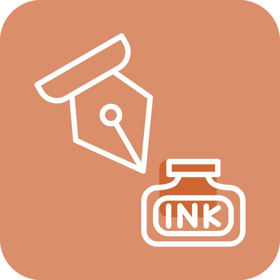 Ink and Pen Vector Icon