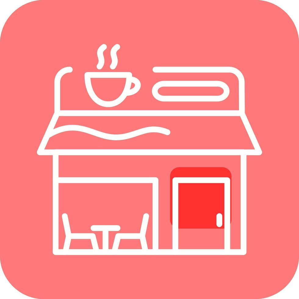 icono de vector de cafetería