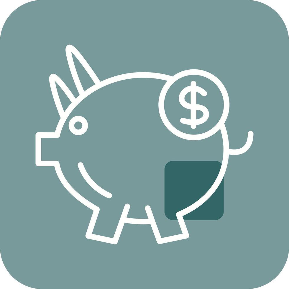 Piggy Saving Vector Icon