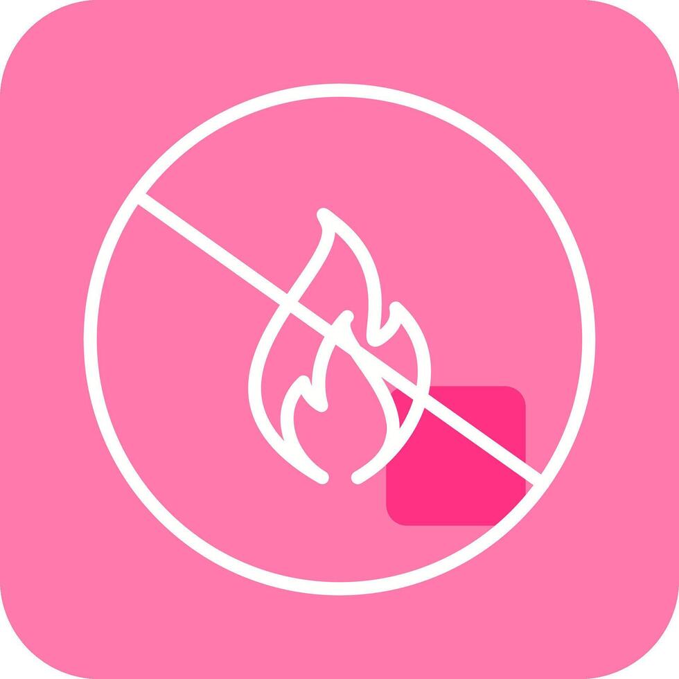 Danger of Flame Vector Icon