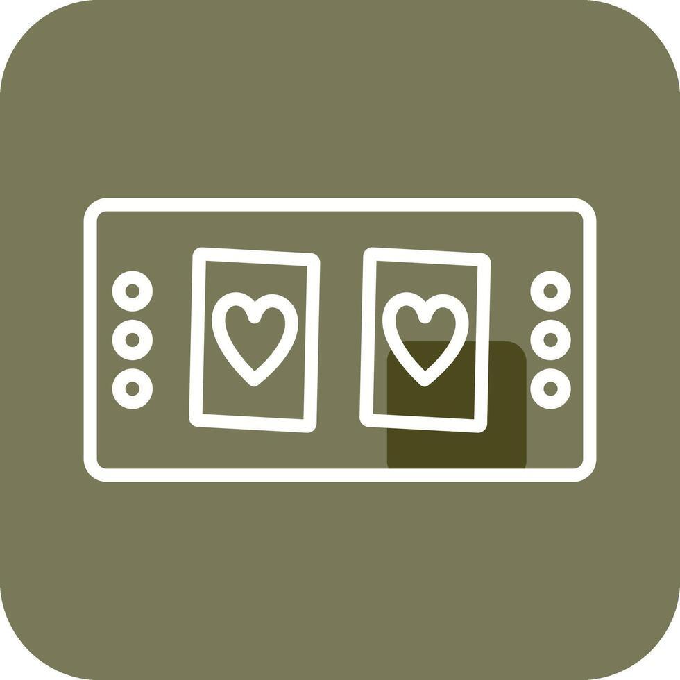 Cards Table Vector Icon