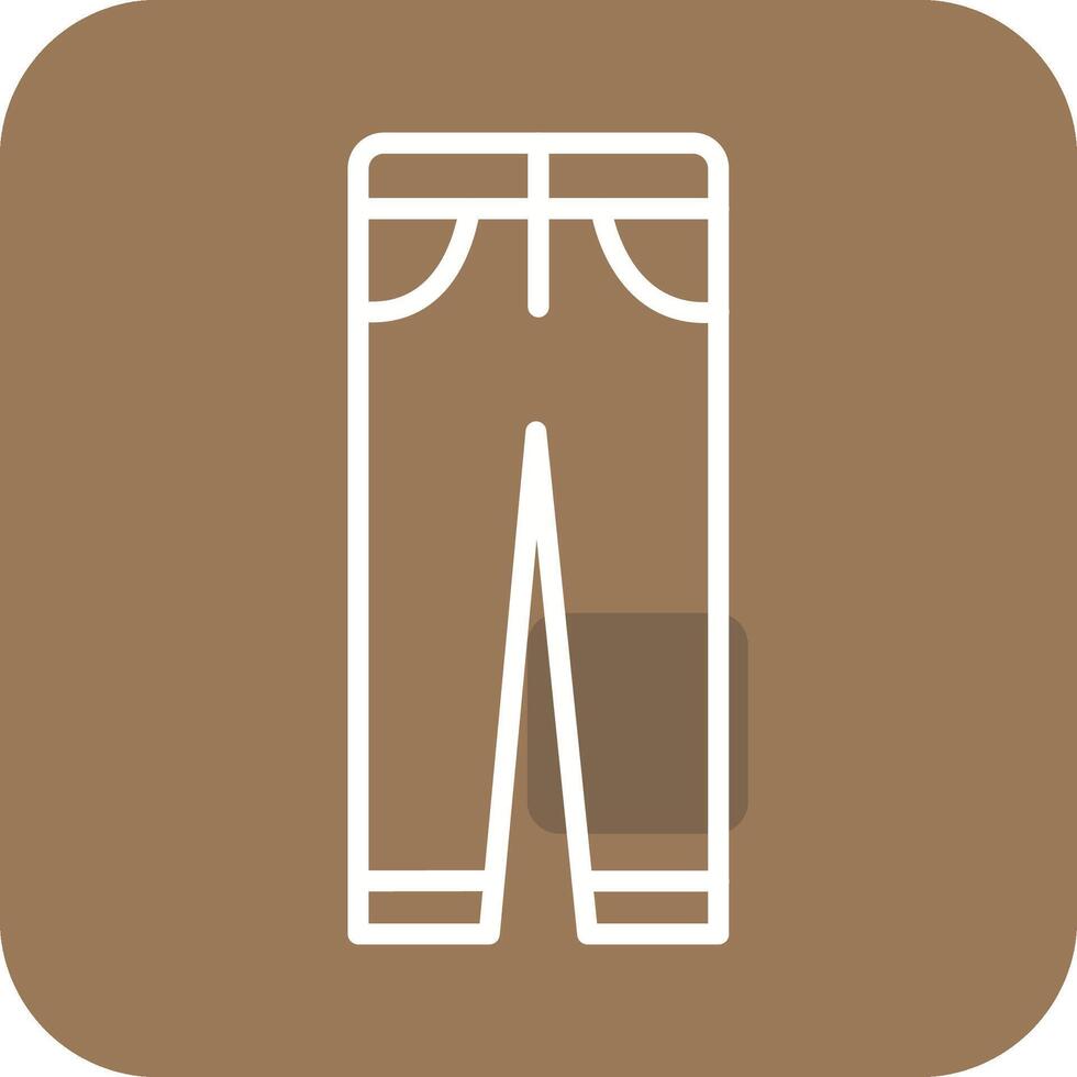 icono de vector de pantalones