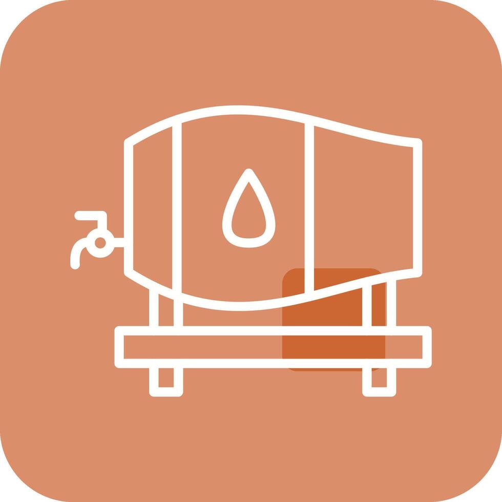 Barrel with Tap Vector Icon