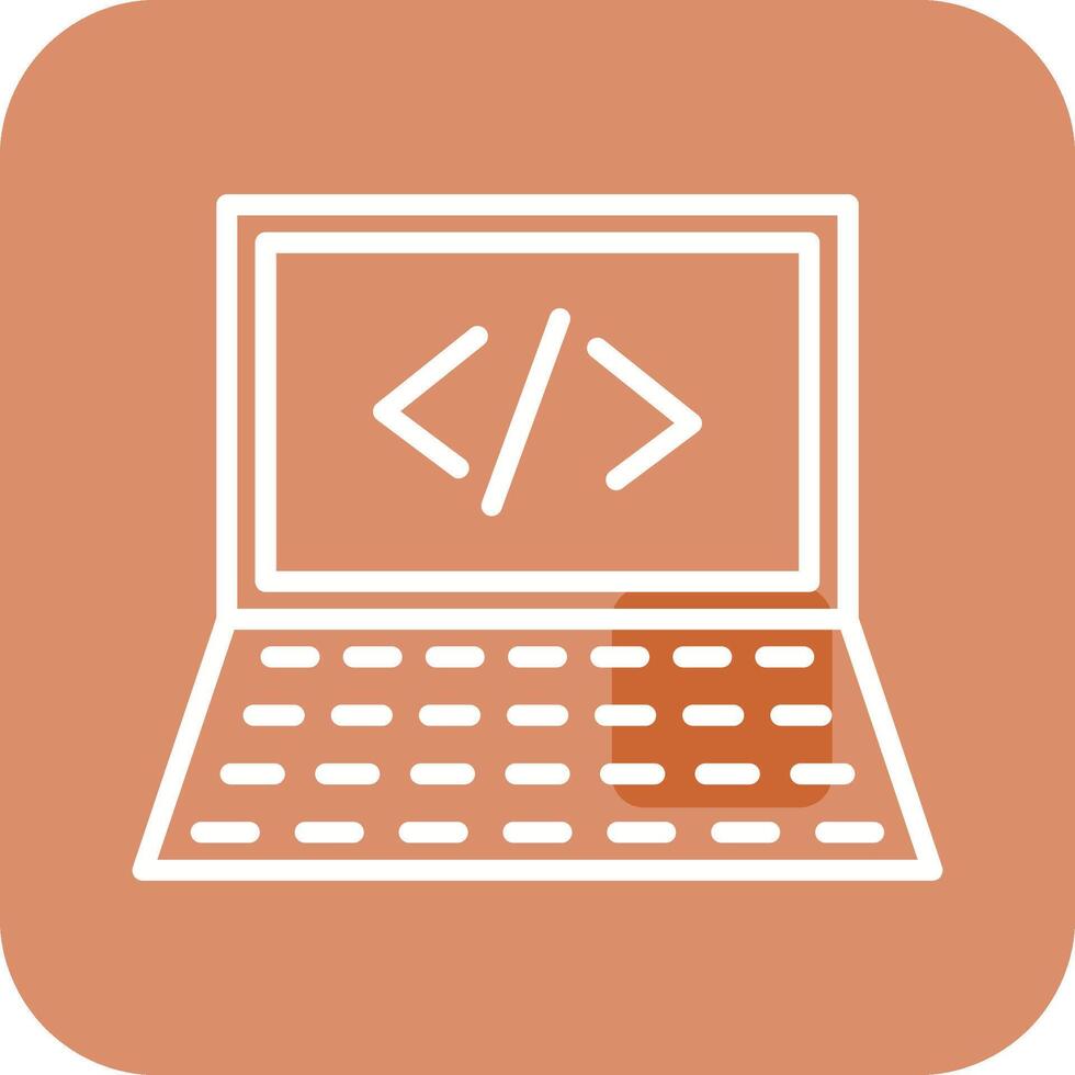Writing Laptop Vector Icon