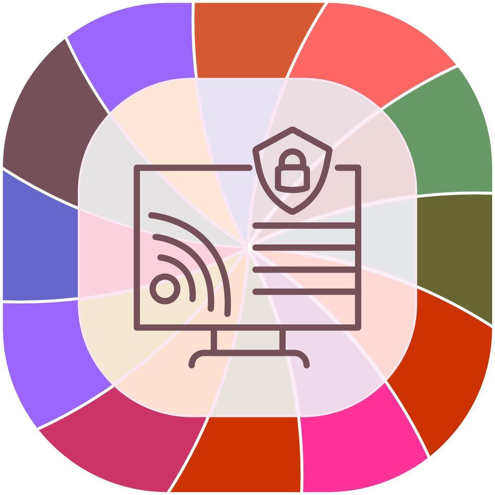 Wifi Security Vector Icon