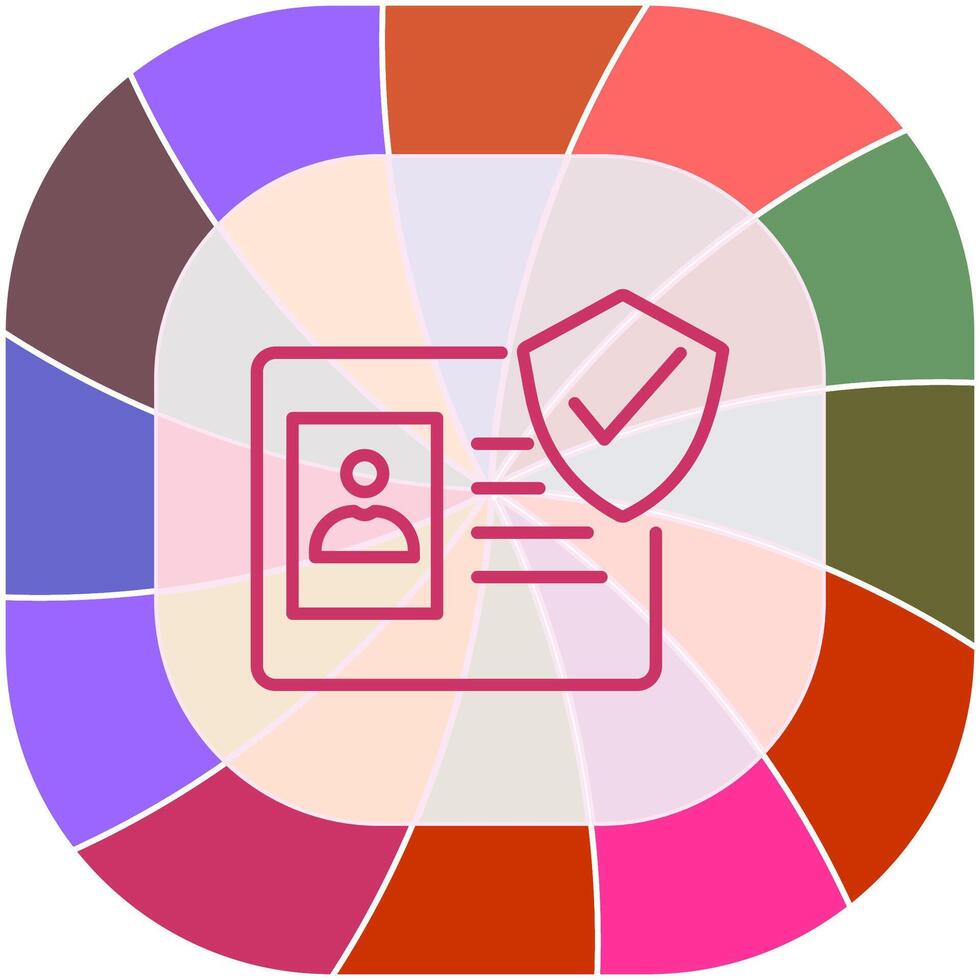 Protected Card Vector Icon