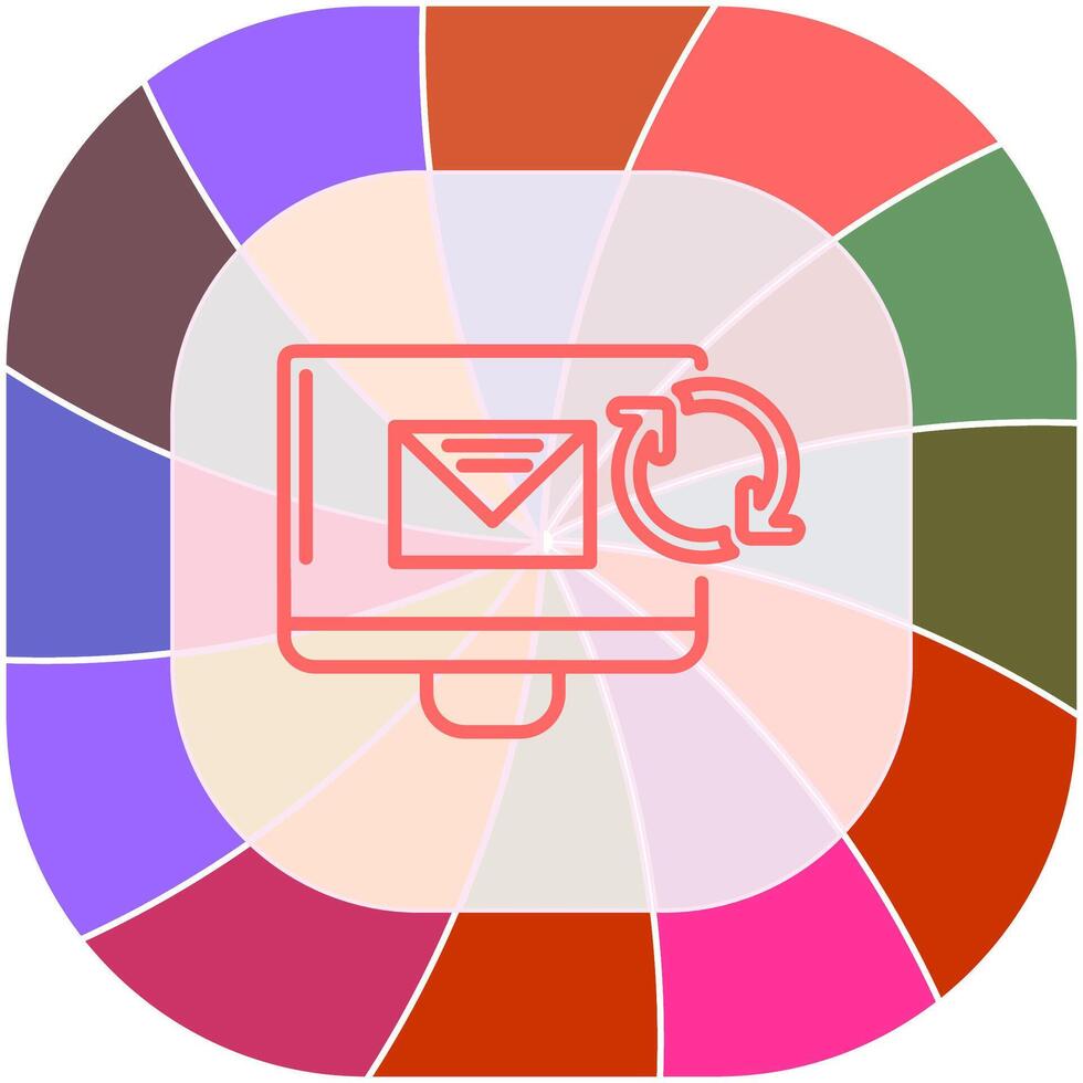 actualizar correo vector icono