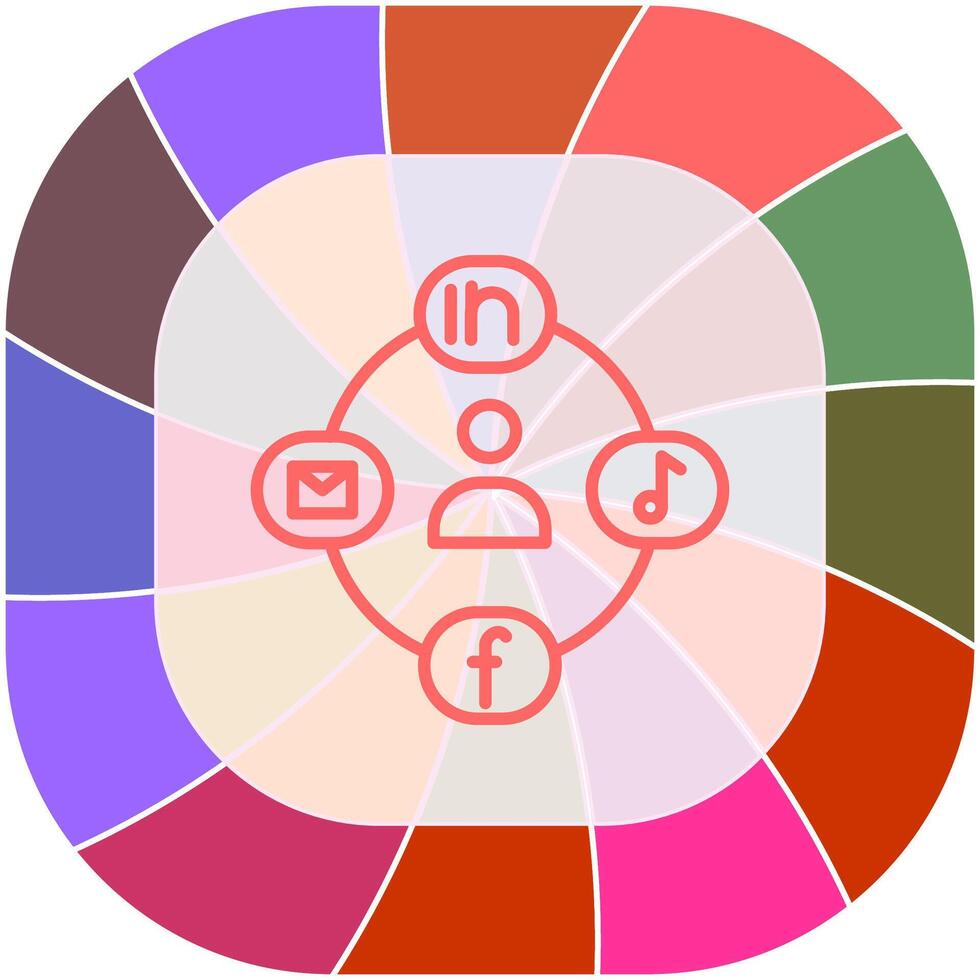 Social Circle Vector Icon