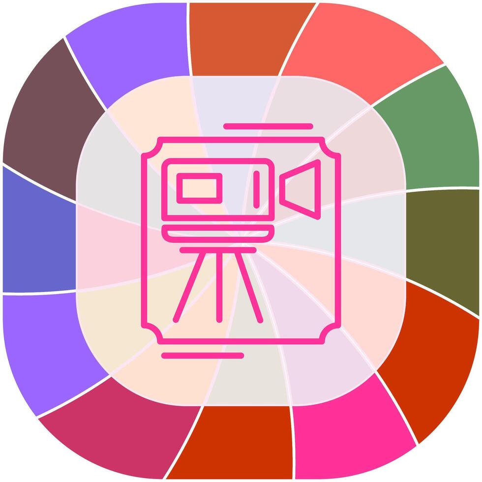 icono de vector de videocámara