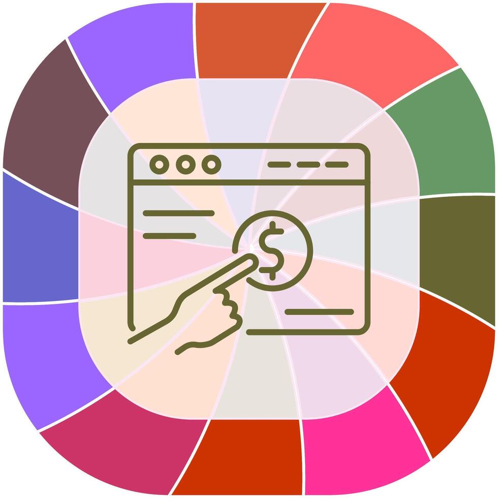 Pay Per Click Vector Icon