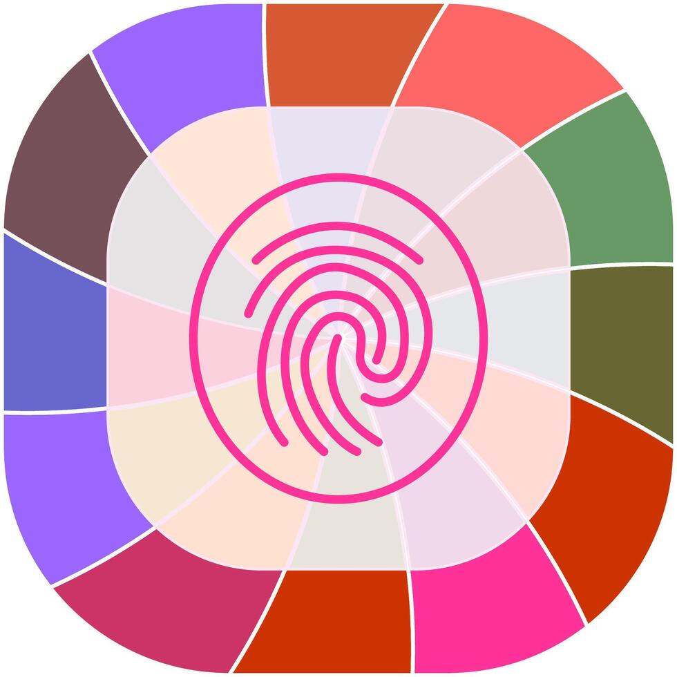 Fingerprint Vector Icon