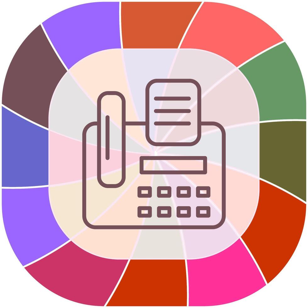 Fax Machine Vector Icon