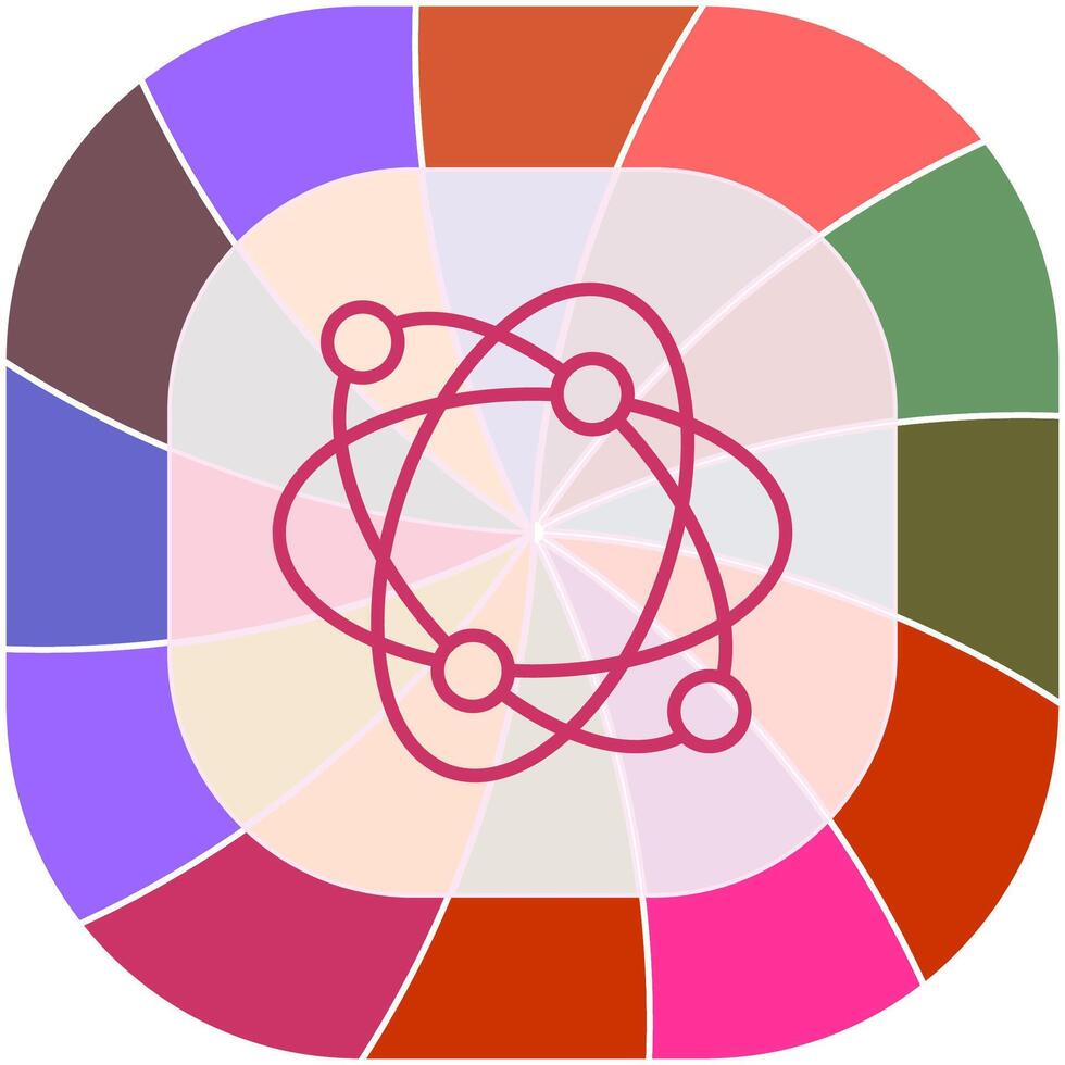 Atomic Structure Vector Icon