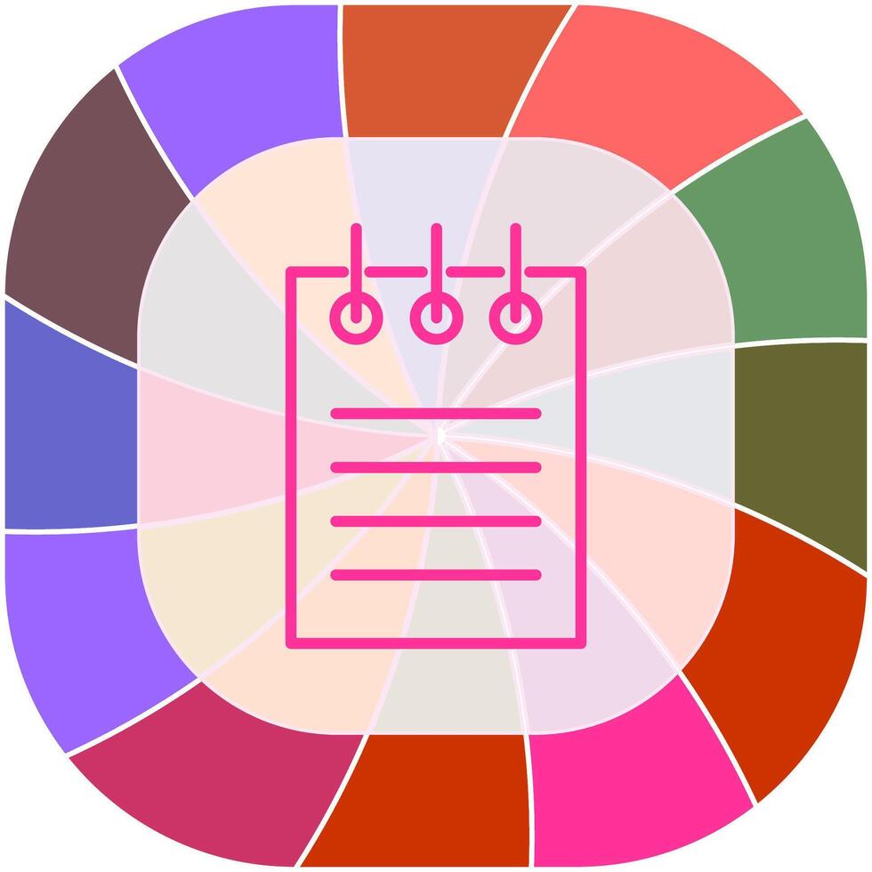 Notepad Vector Icon