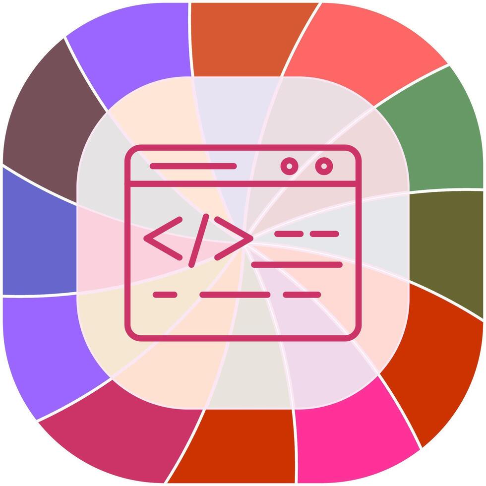 Web Coding Vector Icon