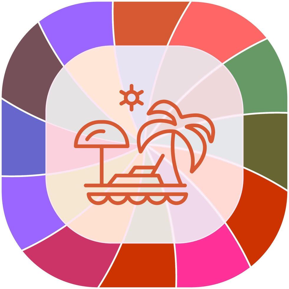 Vacation Spots Vector Icon