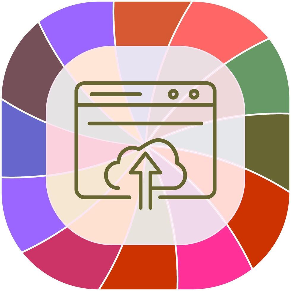 Upload Web Vector Icon