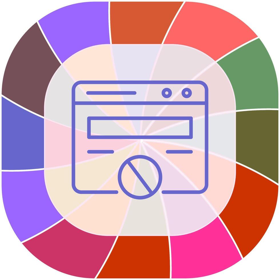 Block Website Vector Icon