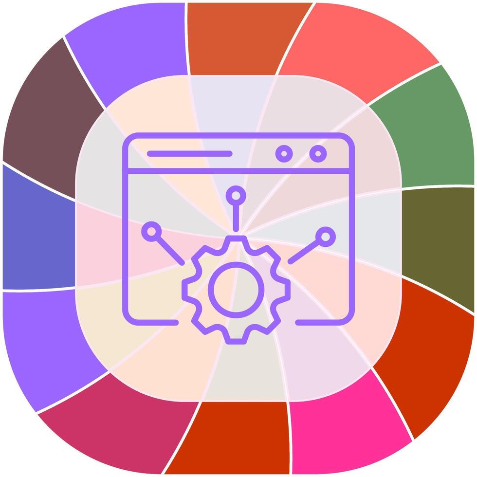 icono de vector de configuración web