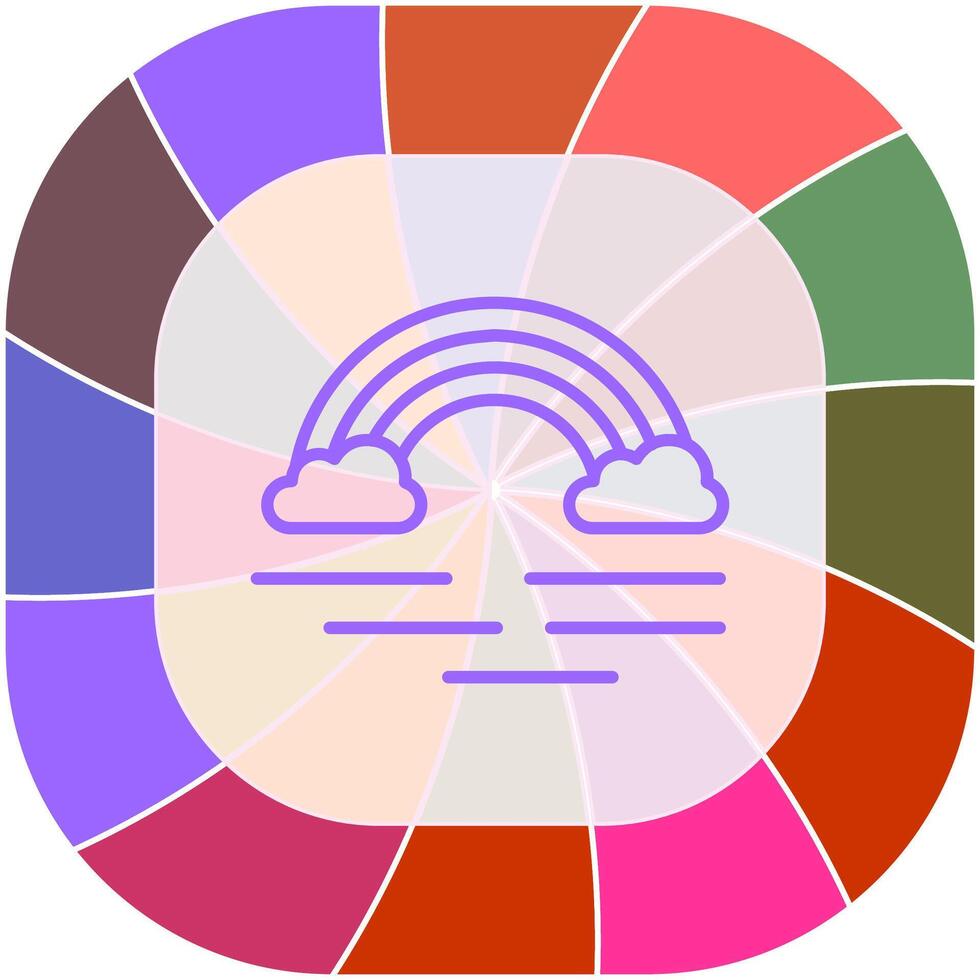 icono de vector de arco iris