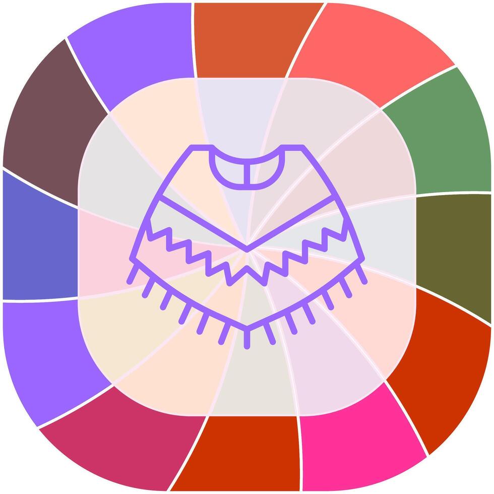 Poncho Vector Icon