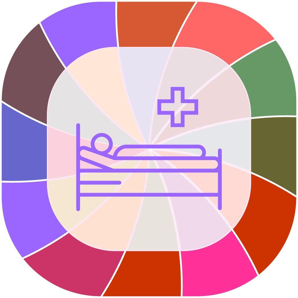 Patient Bed Vector Icon