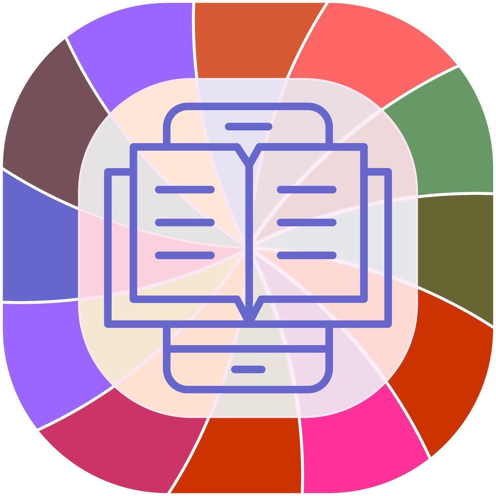 E Book Vector Icon