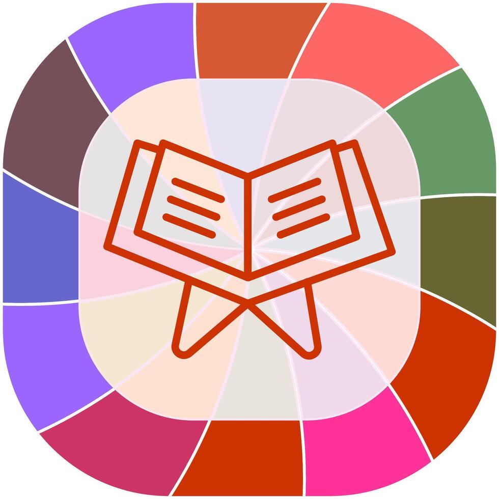 Reading Holy Book Vector Icon