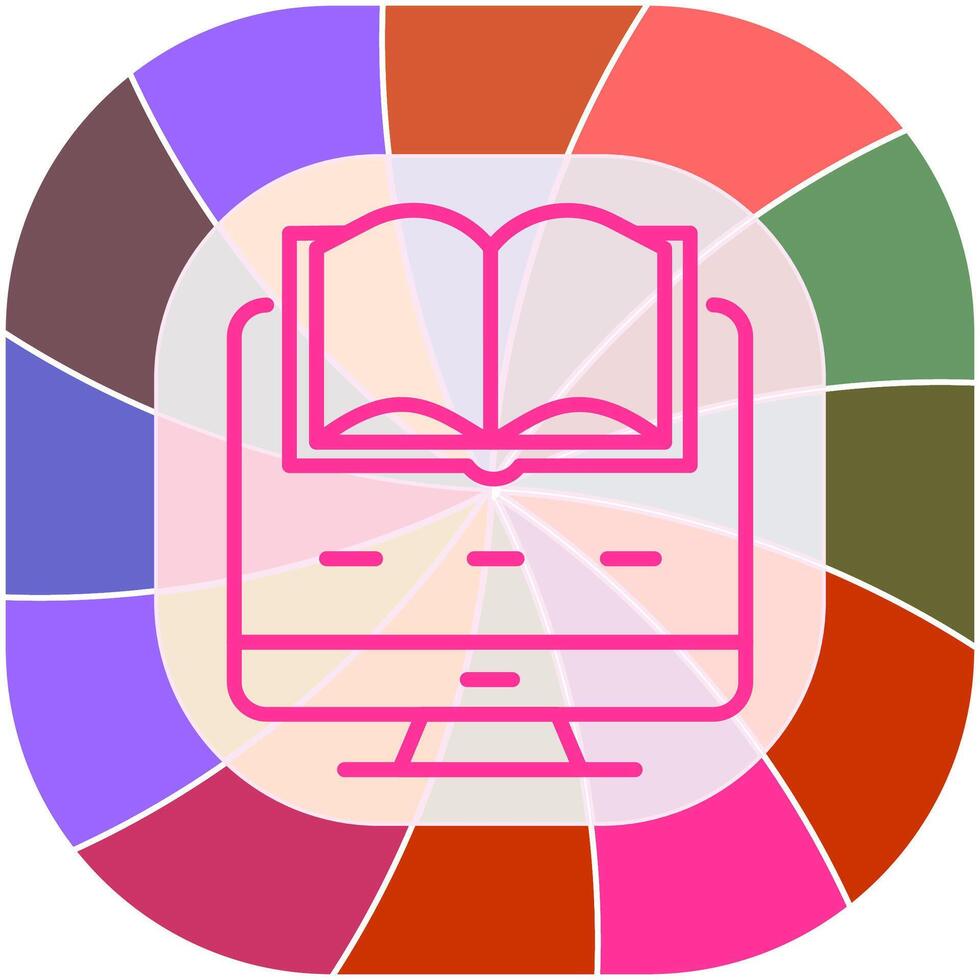Digital Learning Vector Icon